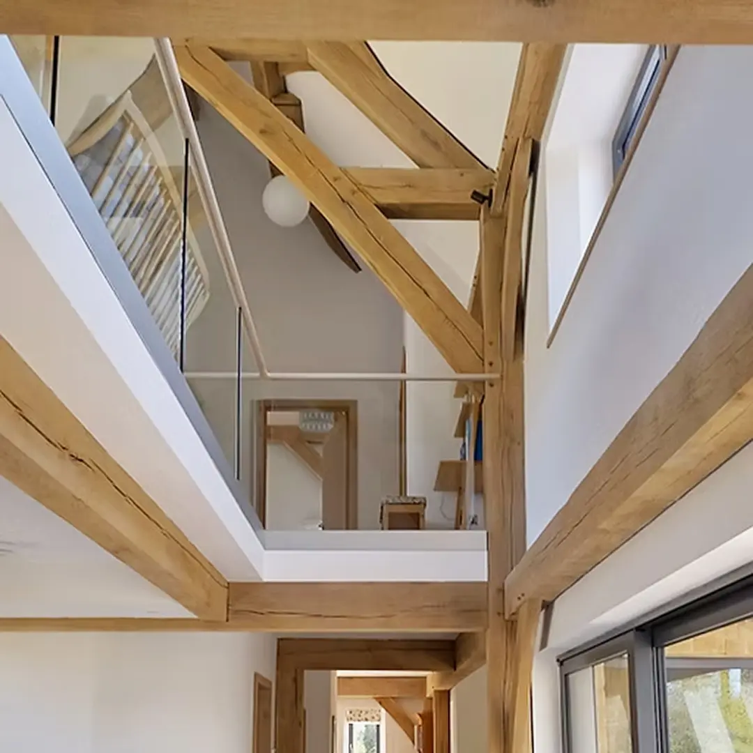 Oak beams and braces